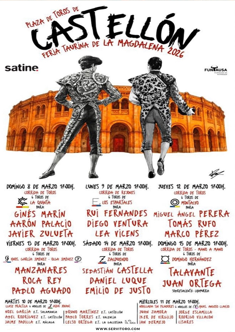 Posters for the Castellón 2026 Taurine Fair